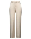 Semicouture Woman Pants Beige Size 6 Acetate, Silk