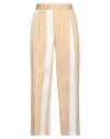 Semicouture Woman Pants Beige Size 6 Cotton, Polyamide In Beige
