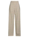 Semicouture Woman Pants Beige Size 6 Polyamide, Viscose, Polyester, Elastane In Multi