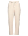 Semicouture Woman Pants Beige Size 6 Polyester, Virgin Wool, Elastane