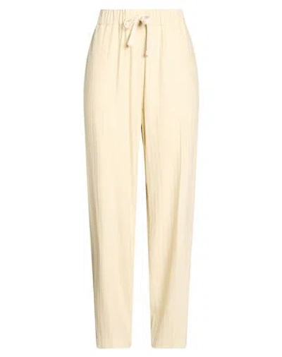 Semicouture Woman Pants Beige Size 6 Viscose, Virgin Wool In Purple