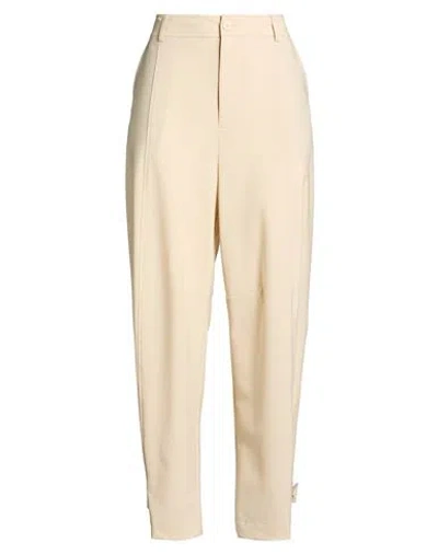 Semicouture Woman Pants Beige Size 8 Polyester, Virgin Wool, Elastane In Neutral