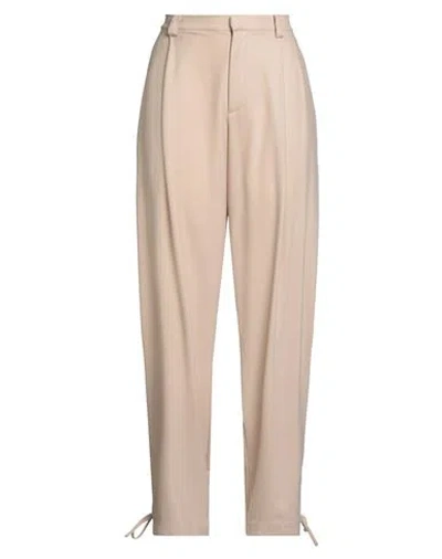 Semicouture Woman Pants Beige Size 8 Virgin Wool, Elastane