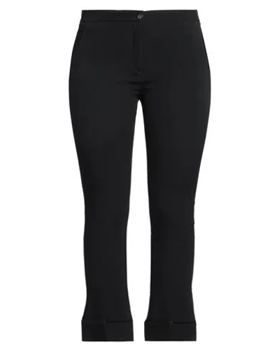 Semicouture Woman Pants Black Size 10 Acetate, Silk