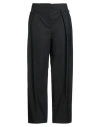 Semicouture Woman Pants Black Size 10 Polyester, Virgin Wool, Elastane