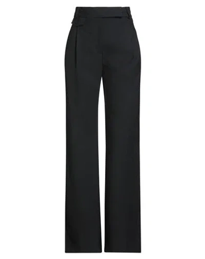 Semicouture Woman Pants Black Size 10 Polyester, Virgin Wool, Elastane