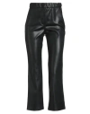 Semicouture Woman Pants Black Size 10 Polyurethane, Polyester In Black