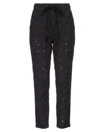 Semicouture Woman Pants Black Size 2 Cotton, Polyester