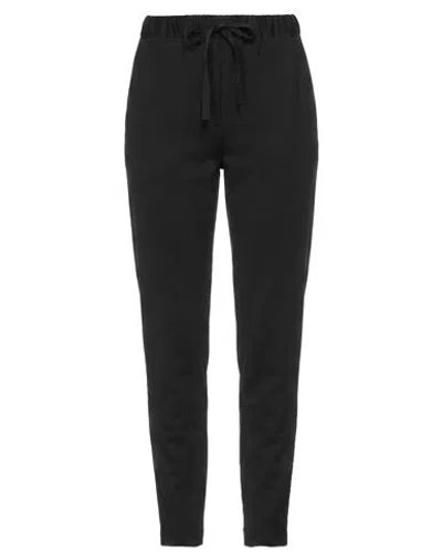Semicouture Woman Pants Black Size 2 Virgin Wool, Polyester, Viscose, Elastane