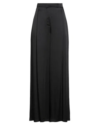 Semicouture Woman Pants Black Size 6 Acetate, Viscose
