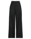 Semicouture Woman Pants Black Size 6 Polyester, Virgin Wool, Elastane