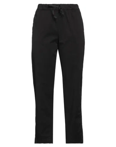 Semicouture Woman Pants Black Size 8 Cotton, Elastane