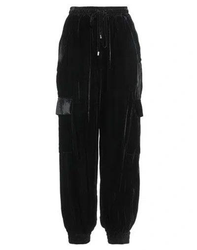 Semicouture Woman Pants Black Size 8 Viscose, Polyamide