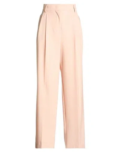 Semicouture Woman Pants Blush Size 2 Polyester, Virgin Wool, Elastane In Pink