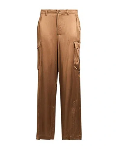 Semicouture Woman Pants Bronze Size 2 Acetate, Silk