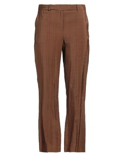 Semicouture Woman Pants Brown Size 4 Viscose