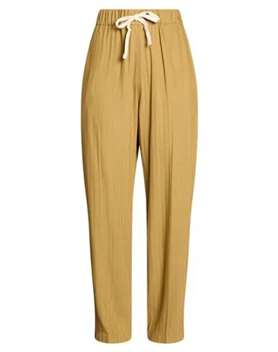 Semicouture Woman Pants Camel Size 2 Viscose, Virgin Wool In Neutral