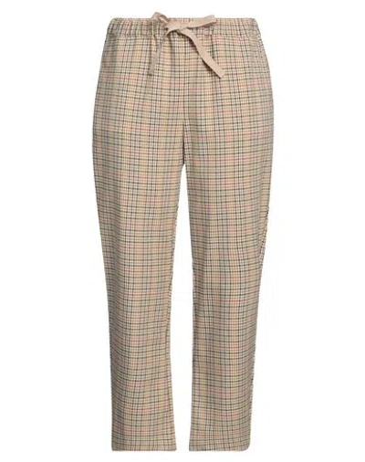 Semicouture Woman Pants Camel Size 8 Polyamide
