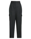 Semicouture Woman Pants Charcoal Size 10 Polyester, Virgin Wool, Elastane