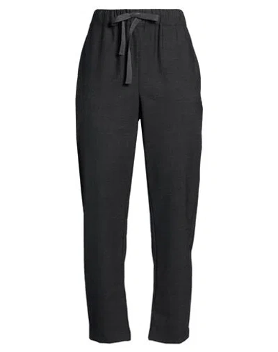 Semicouture Woman Pants Charcoal Size 10 Polyester, Virgin Wool, Elastane In Black