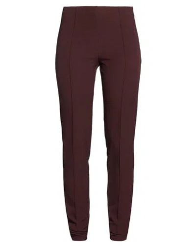 Semicouture Woman Pants Chocolate Brown Size 8 Polyester, Elastane