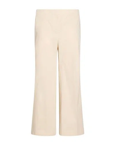 Semicouture Woman Pants Cream Size 4 Cotton In Neutral