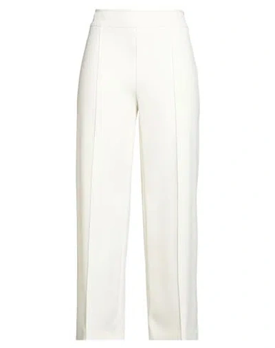 Semicouture Woman Pants Cream Size 8 Polyester, Elastane In White