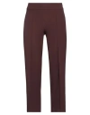 Semicouture Woman Pants Dark Brown Size 4 Polyester, Elastane