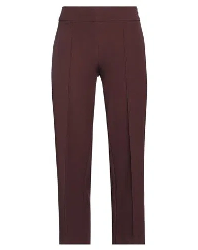 Semicouture Woman Pants Dark Brown Size 4 Polyester, Elastane