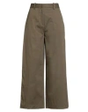 Semicouture Woman Pants Dark Green Size 6 Cotton