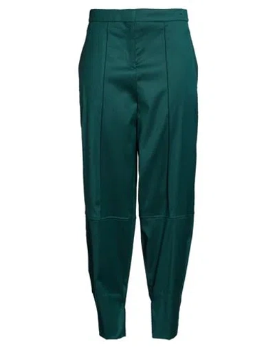 Semicouture Woman Pants Dark Green Size 6 Virgin Wool, Polyester, Viscose, Elastane