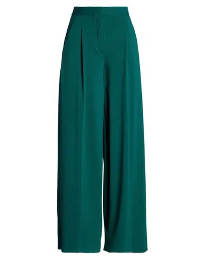 Semicouture Woman Pants Dark Green Size 8 Viscose, Polyamide, Elastane