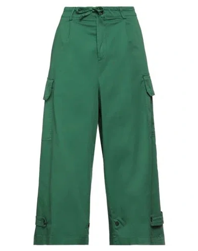 Semicouture Woman Pants Emerald Green Size 6 Cotton, Elastane