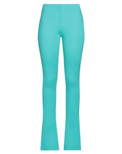 Semicouture Woman Pants Emerald Green Size L Polyamide, Elastane