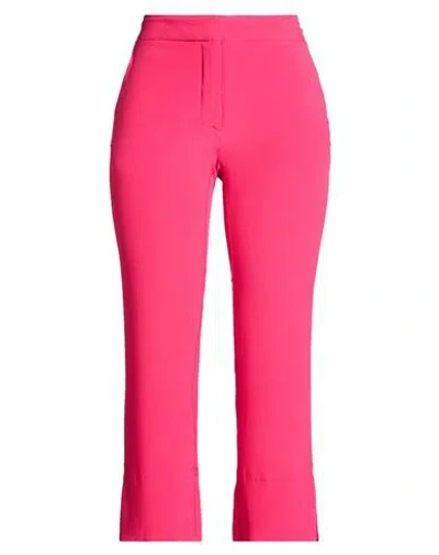 Semicouture Woman Pants Fuchsia Size 6 Acetate, Silk In Pink