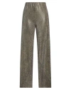 Semicouture Woman Pants Gold Size 6 Polyester