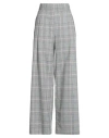 Semicouture Woman Pants Grey Size 6 Polyester, Virgin Wool, Elastane In Gray