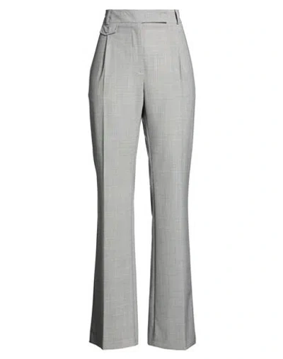 Semicouture Woman Pants Grey Size 6 Polyester, Virgin Wool, Elastane