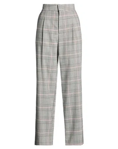 Semicouture Woman Pants Grey Size 6 Polyester, Viscose, Wool, Elastane In Gray