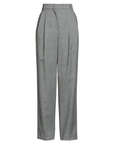 Semicouture Woman Pants Grey Size 8 Virgin Wool In Gray