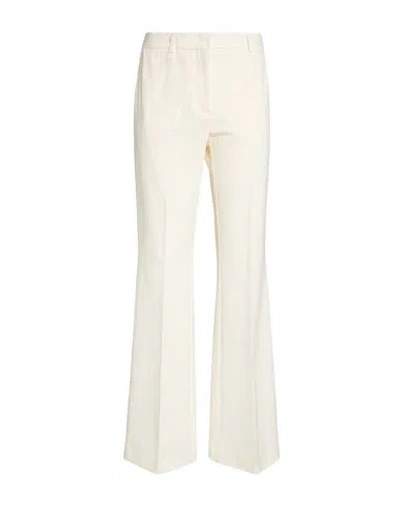 Semicouture Woman Pants Ivory Size 4 Polyester, Virgin Wool, Elastane In White