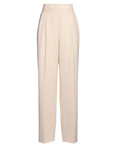 Semicouture Woman Pants Ivory Size 4 Polyester, Virgin Wool, Elastane In White