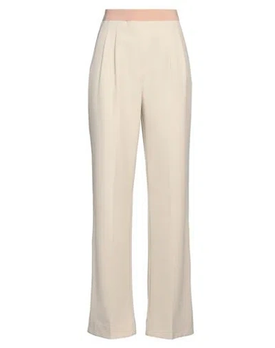 Semicouture Woman Pants Ivory Size 8 Polyester, Viscose, Elastane In White