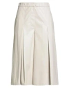 Semicouture Woman Pants Ivory Size 8 Polyurethane, Polyester In White