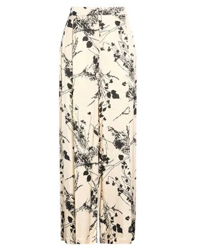 Semicouture Woman Pants Ivory Size 8 Viscose, Acetate, Polyester In White