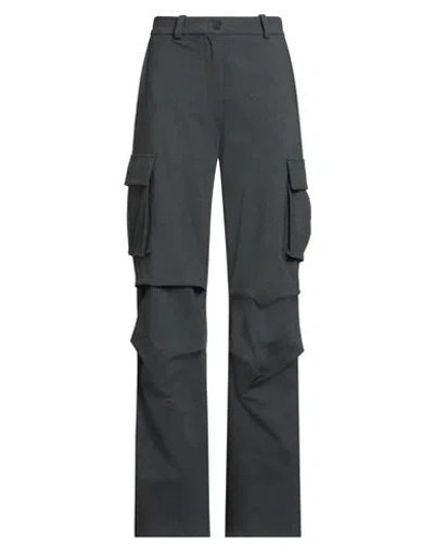 Semicouture Woman Pants Lead Size 6 Viscose, Polyamide, Elastane In Gray