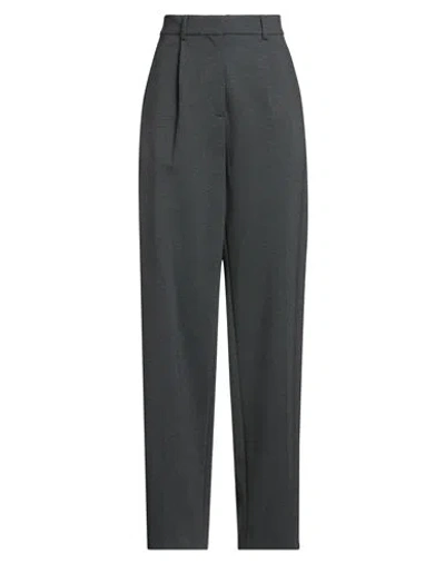Semicouture Woman Pants Lead Size 8 Viscose, Polyamide, Elastane In Black
