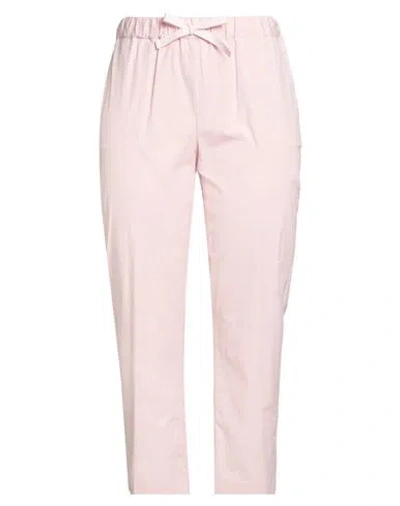Semicouture Woman Pants Light Pink Size 10 Cotton, Elastane