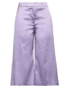 Semicouture Woman Pants Lilac Size 10 Acetate, Polyamide, Elastane In Purple