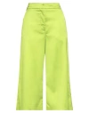 Semicouture Woman Pants Lime Green Size 10 Acetate, Polyamide, Elastane In Green